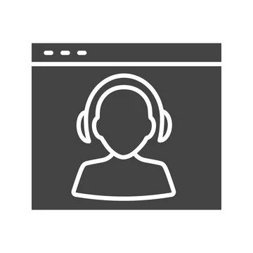 Web Support icon vector image. Stock-Illustration