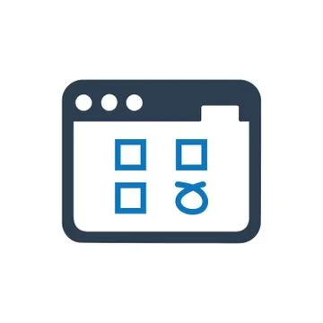 Web Survey Icon Stock Illustration