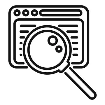 Web technical document icon outline vector. Business page Stock Illustration