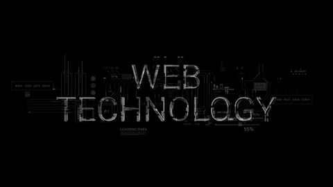 Web technology tint HUD word text style of computer Data Stock Footage 292107409