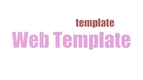 Web Template Animated Tagcloud Isolated Video stock 107229192