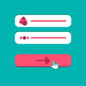 Web Template of Computer Login Form Stock Illustration