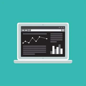 Web Template of Computer Site or Article Form Stock Illustration