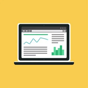 Web Template of Computer Site or Article Form Stock Illustration