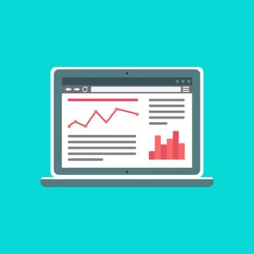 Web Template of Computer Site or Article Form Stock Illustration