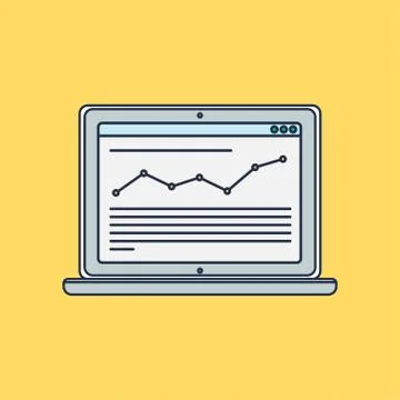 Web Template of Computer Site or Article Form Stock Illustration