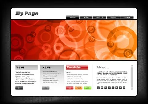 Web template Stock Illustration