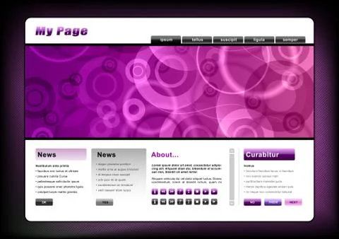 Web template Illustrazione stock
