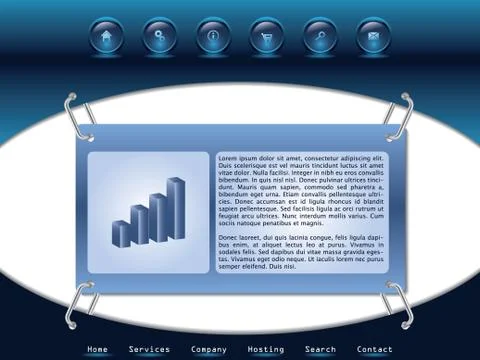 Web template  Stock Illustration
