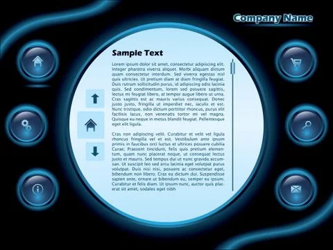 Web template  Stock Illustration