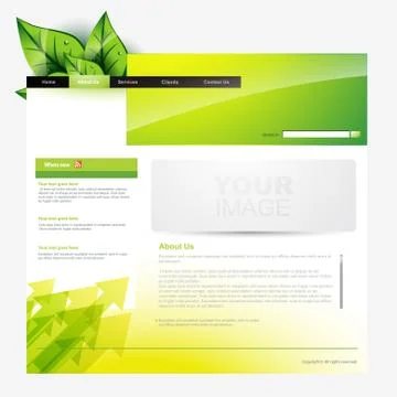 Web template Stock Illustration