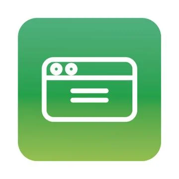 Web template interface block gradient style icon Stock Illustration