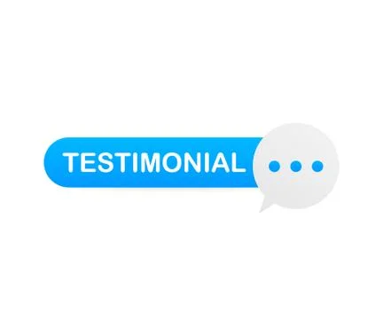 Web testimonial icon design element. Vector illustration. Stock Illustration