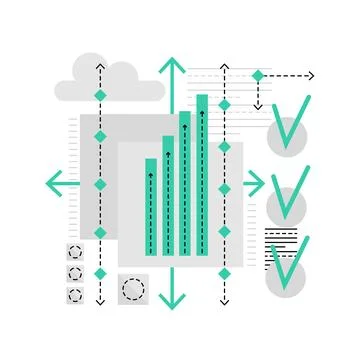 Web testing technology 스톡 일러스트