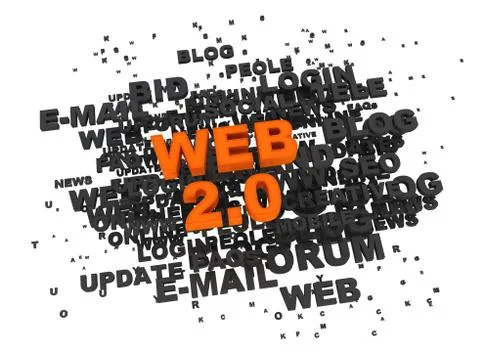 WEB text is a conceptual image Illustrazione stock