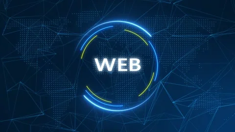 Web Text Effect Technology Background Video stock 262598858
