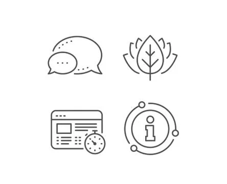 Web timer line icon. Online quiz test sign. Vector Stockillustratie