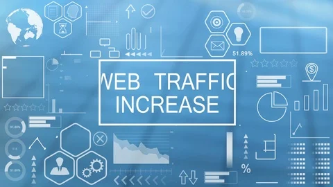 Web Traffic Increase, Animated Typography Stock Footage 116359080