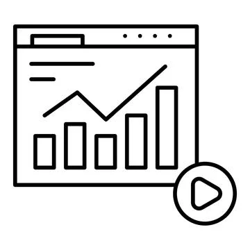 Web Traffic Line Icon Stock Illustration