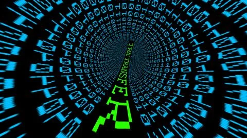 Web transfer data tunnel Illustrazione stock