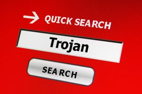 Web trojan concept 库存插图