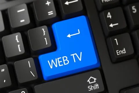 Web Tv Button Stock-Illustration
