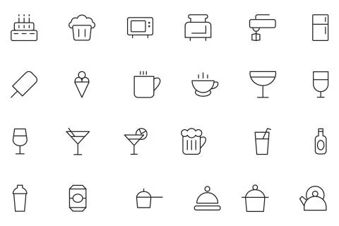 Web UI Icons Collection Stock Illustration