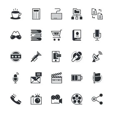 Web UI Icons Illustrazione stock