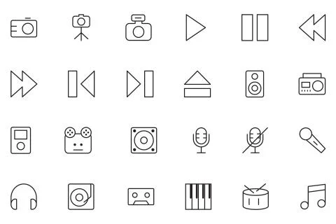 Web UI Icons Stock Illustration