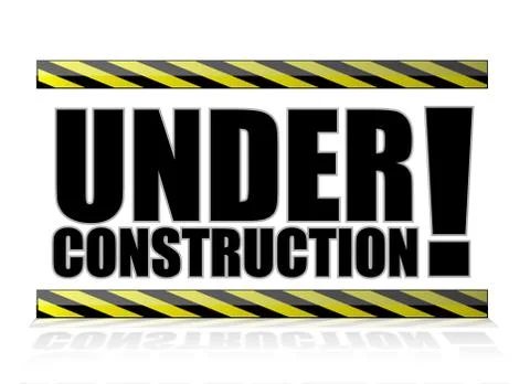 Web under construction illustration sign Stock Illustration