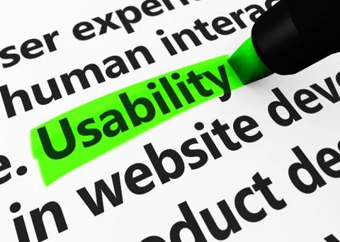 Web Usability Sign Concept Stock Illustration