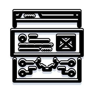 Web user interface design with content management system 스톡 일러스트