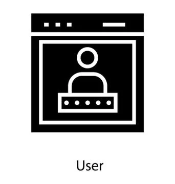 Web User Login Stock Illustration