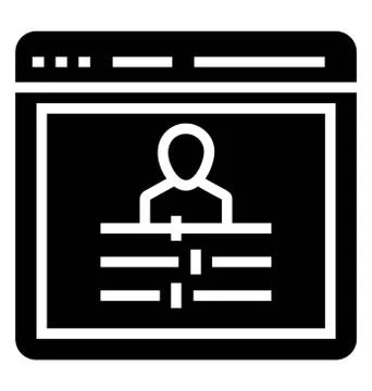 Web User Preferences Illustrazione stock