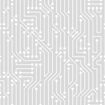 Web vector abstract circuit board seamless pattern Illustrazione stock