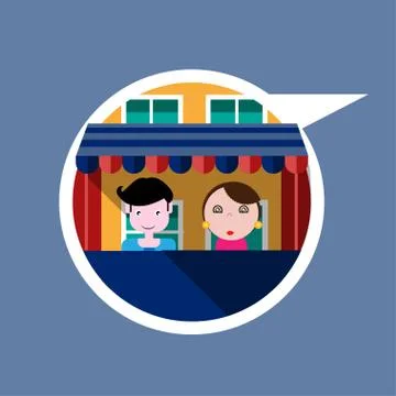 Web vector icon commerce and market Stock Illustration