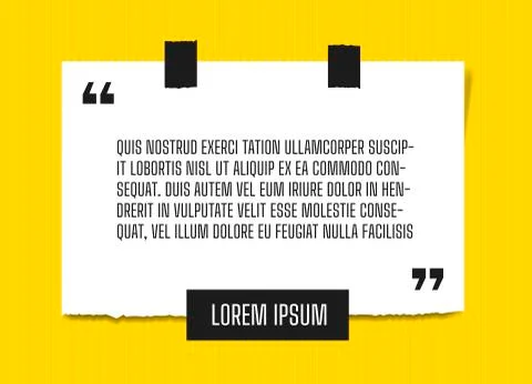 Web Vector illustration of paper sheet with profound quote attached to bright 스톡 일러스트