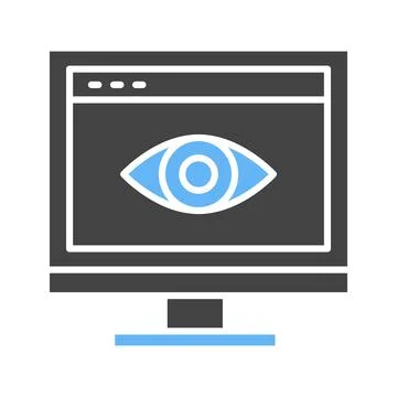 Web Visibility icon vector image. Stock Illustration