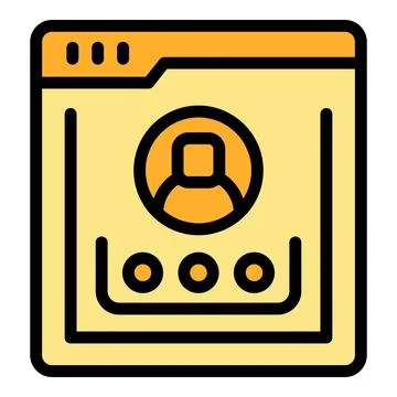 Web vote icon vector flat Stockillustratie