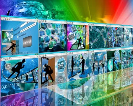 Web wall Stockillustratie