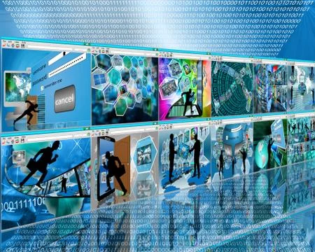 Web wall 스톡 일러스트