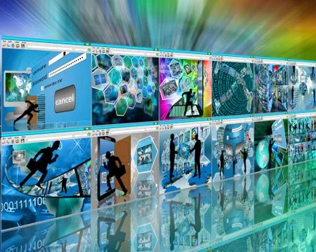 Web wall Illustration