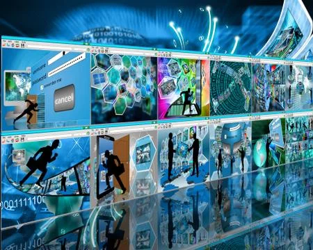 Web wall Stockillustratie