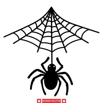 Web Weavers  Versatile Spider Vector Collection for Graphic Projects Stock Illustration
