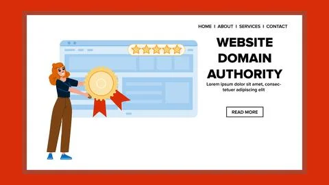 Web website domain authority vector イラスト素材