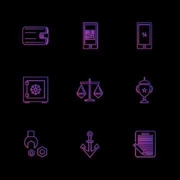 Web , website , user interface , application , internet , eps icons set vecto Stock Illustration