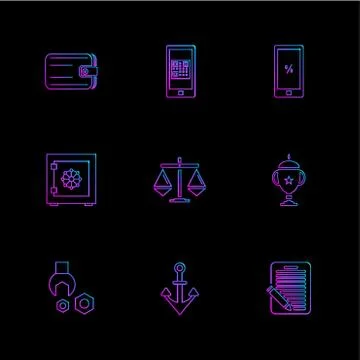 Web , website , user interface , application , internet , eps icons set vecto Stock Illustration