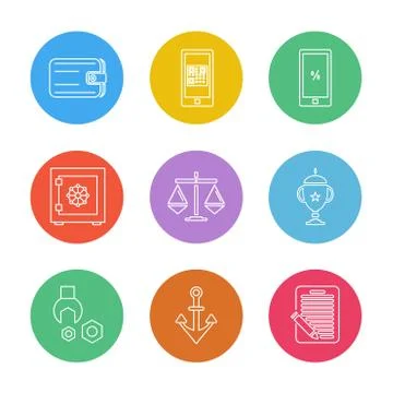 Web , website , user interface , application , internet , eps icons set vecto Ilustración de archivo