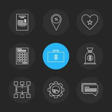 Web , website , user interface , application , internet , eps icons set vecto Stock Illustration