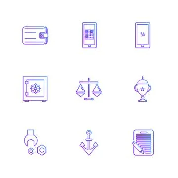 Web , website , user interface , application , internet , eps icons set vecto Stock Illustration